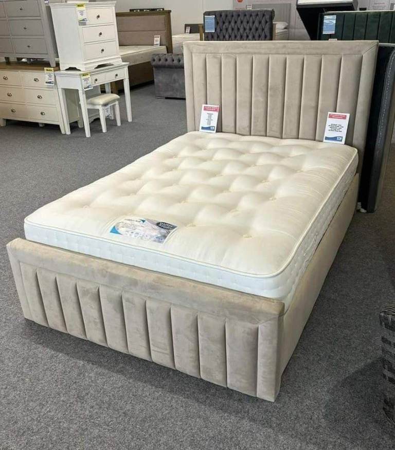 📦 Florence Double Size Bed Penal Line Design 📞 Booking Open Best Deals