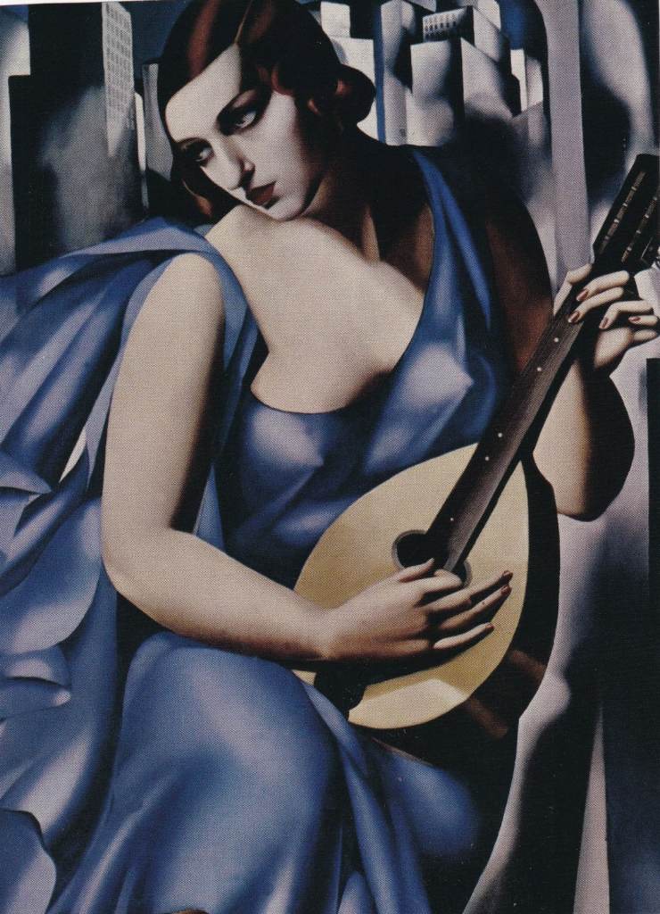 66. A Rare Original Print of an Art Deco Advertisement of the Day Woman and Banjo