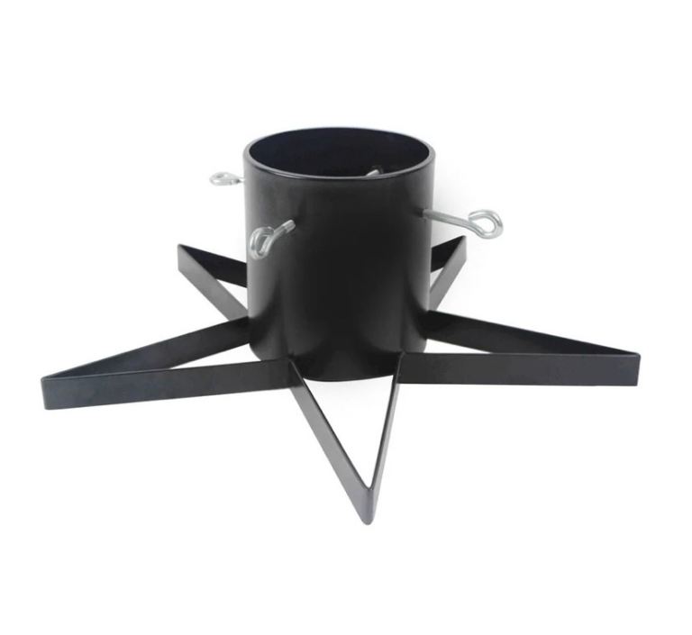 Benson Star Christmas Tree Stand - Matt Black, As Good As New