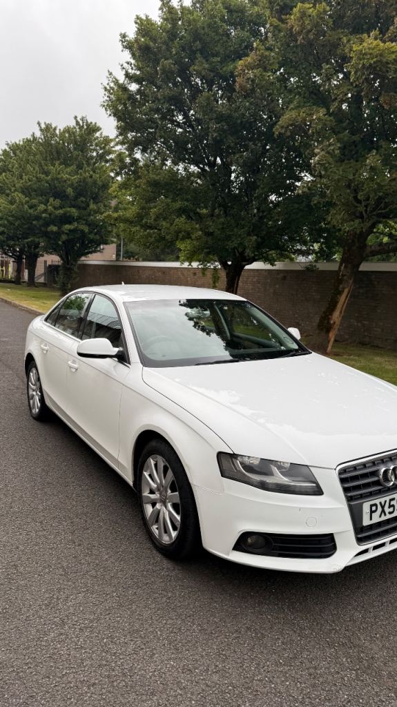 Audi A4, Saloon, 2.0 Diesel White 2009 in Excellent Condition 