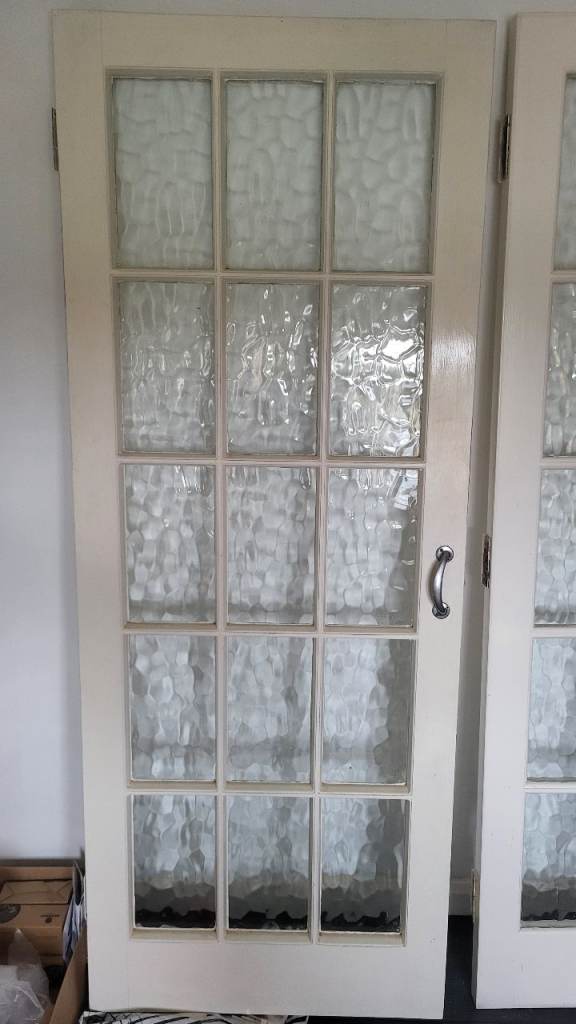 4 1970s internal 15 panel glazed doors