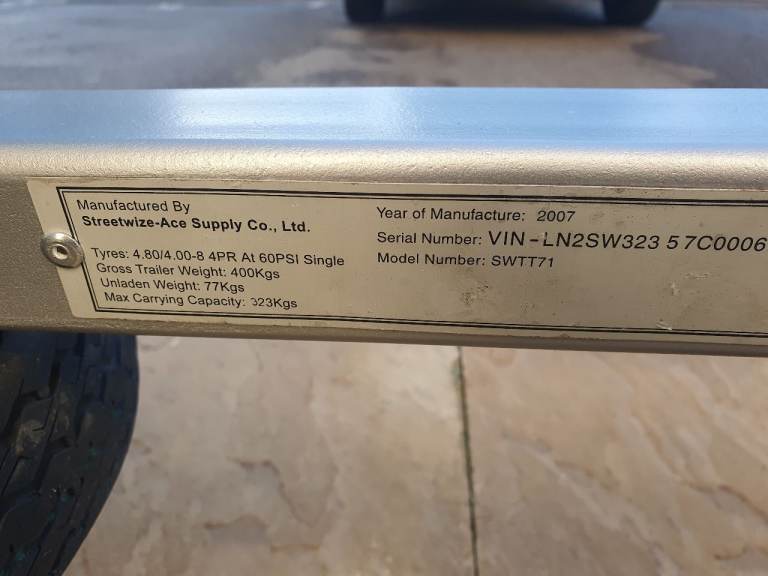 Camel swt171 4x3 trailer with extended mesh sides and New cover 