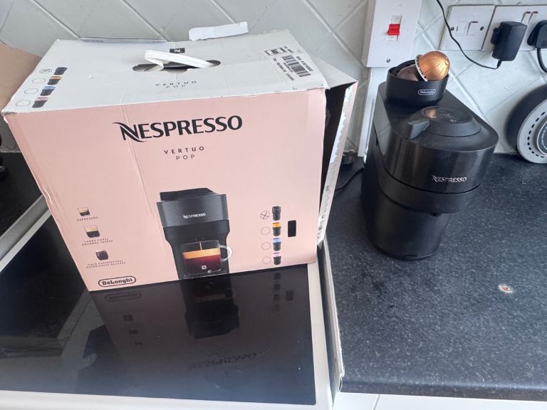 Nespresso Vertuo Pop Coffee Machine - Black, As Good As New