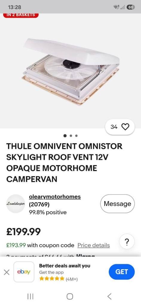 Sky light vent 
