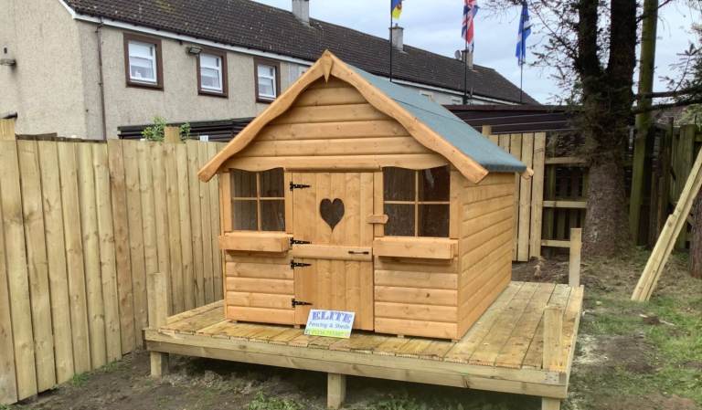8x6 Kids Playhouse 20mm Log effect 