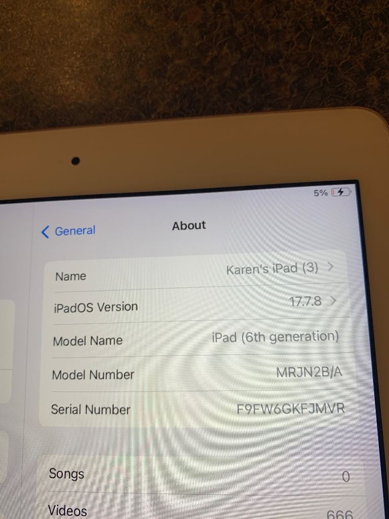 Apple iPad 9.7 6th generation rose gold with case thank you 32GB