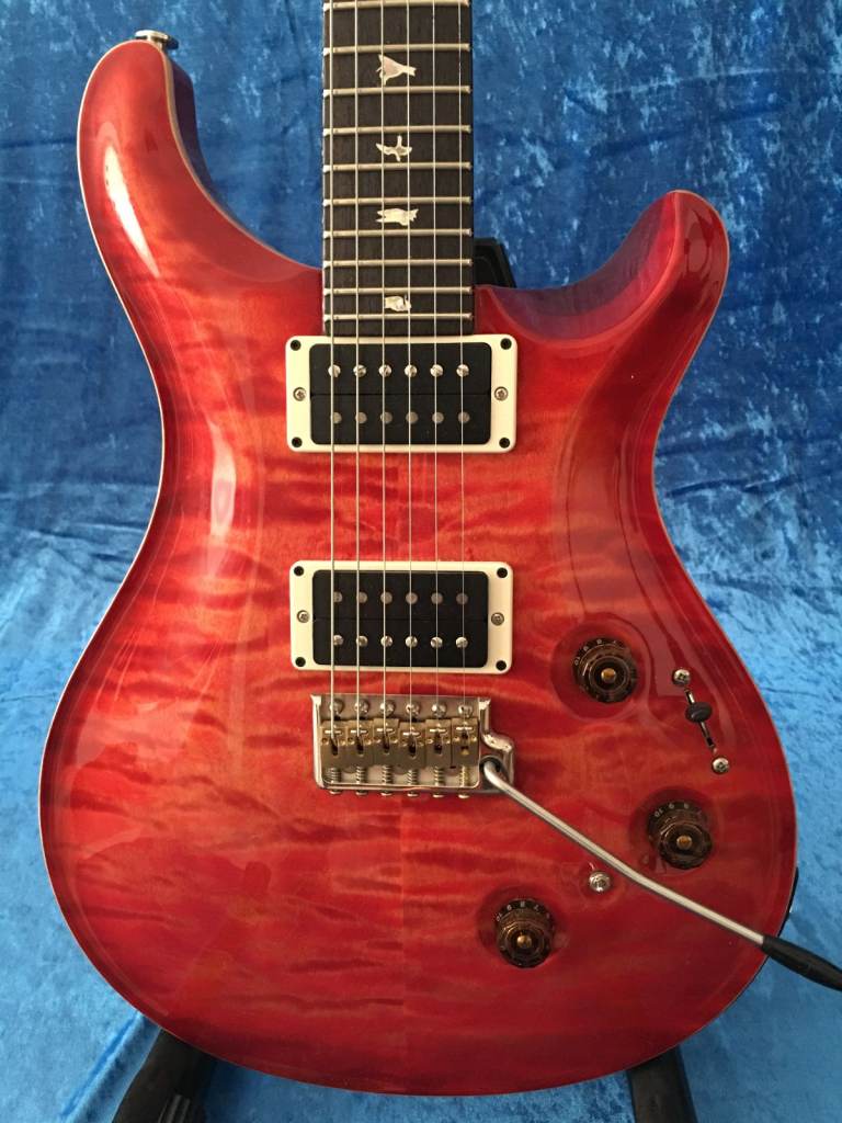 image for 2015 Paul Reed Smith PRS P24 Tremolo with Piezo Quilt Top and Birds ~ Blood Orange