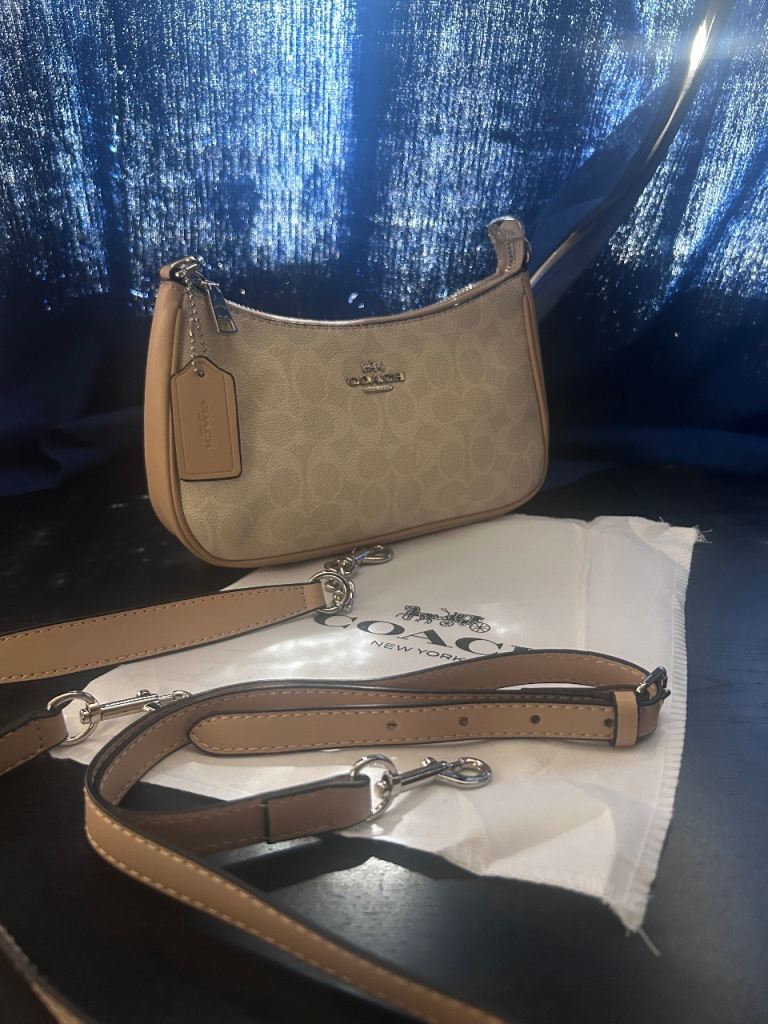 Beige Coach Teri Handbag