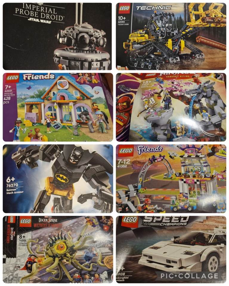 Lego Sets, Marvel, Ninjago, Friends, Technic