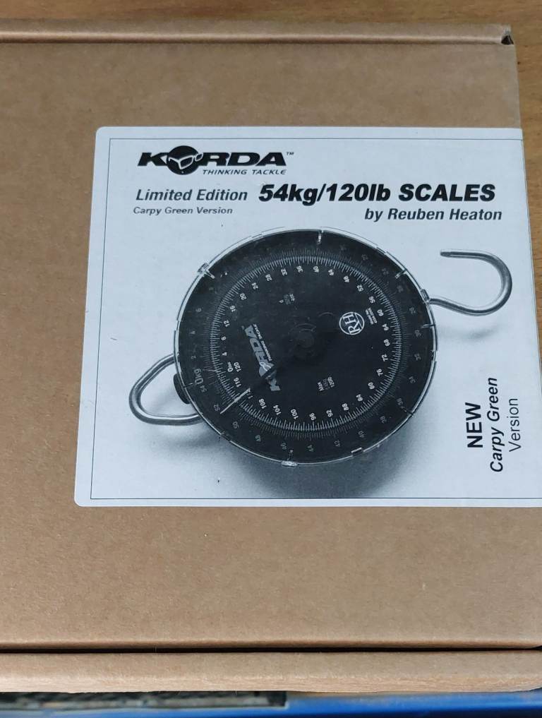 Korda Reuben Heaton 54kg/120lb Scales - NEW Carpy Green Version