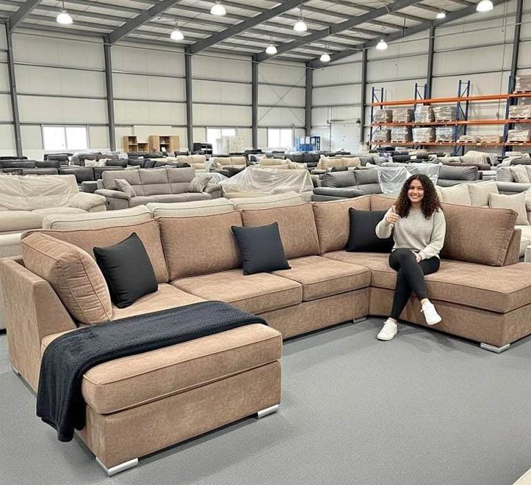 ❤️Order DYLAN U-Shape Jumbo Cord Sofa 🚛7 Seater + Corner❤️Amazing 25% OFF😘COD🚛