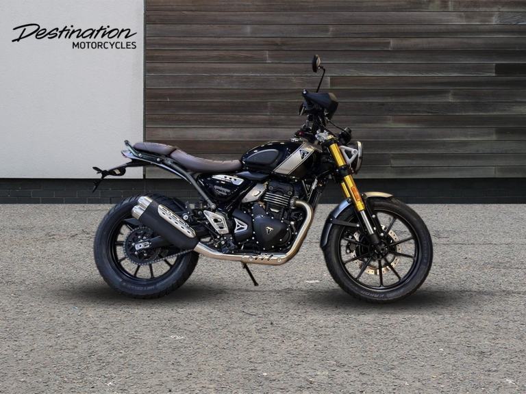 2025 Triumph Scrambler 400 X STANDARD COLOUR Petrol black 6 Speed