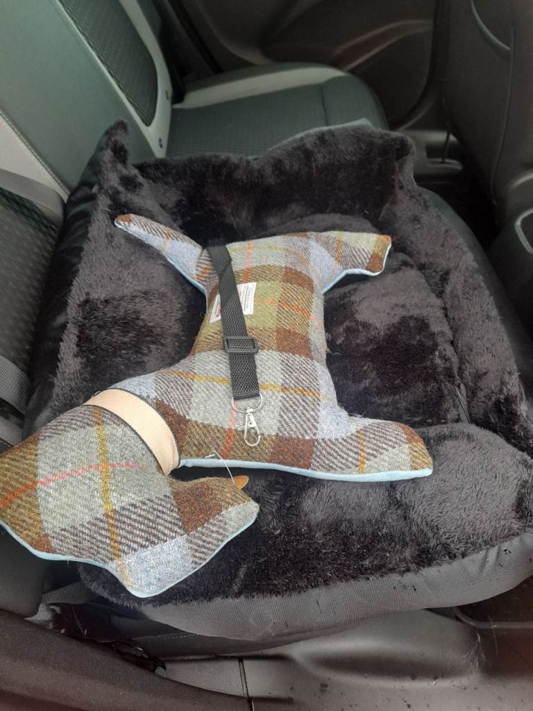 Plush Black Pet car seat