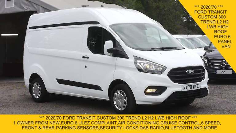 2020 Ford Transit Custom 300 TREND L2H2 LWB HIGH ROOF,AIR CONDITIONING,PARKING SENSORS,DEAD LOCKS...