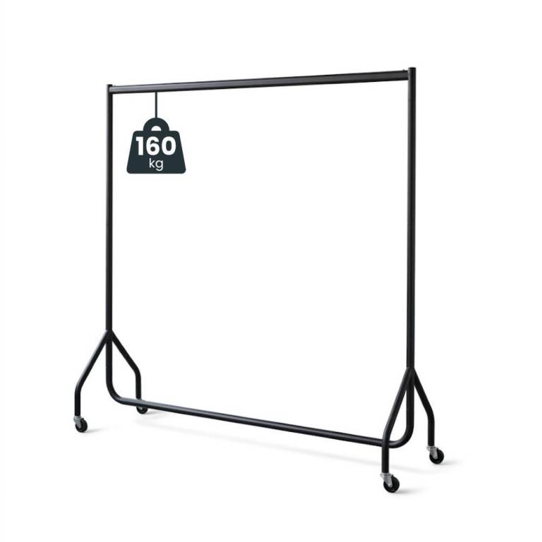 Heavy Duty Black Clothes Rail
