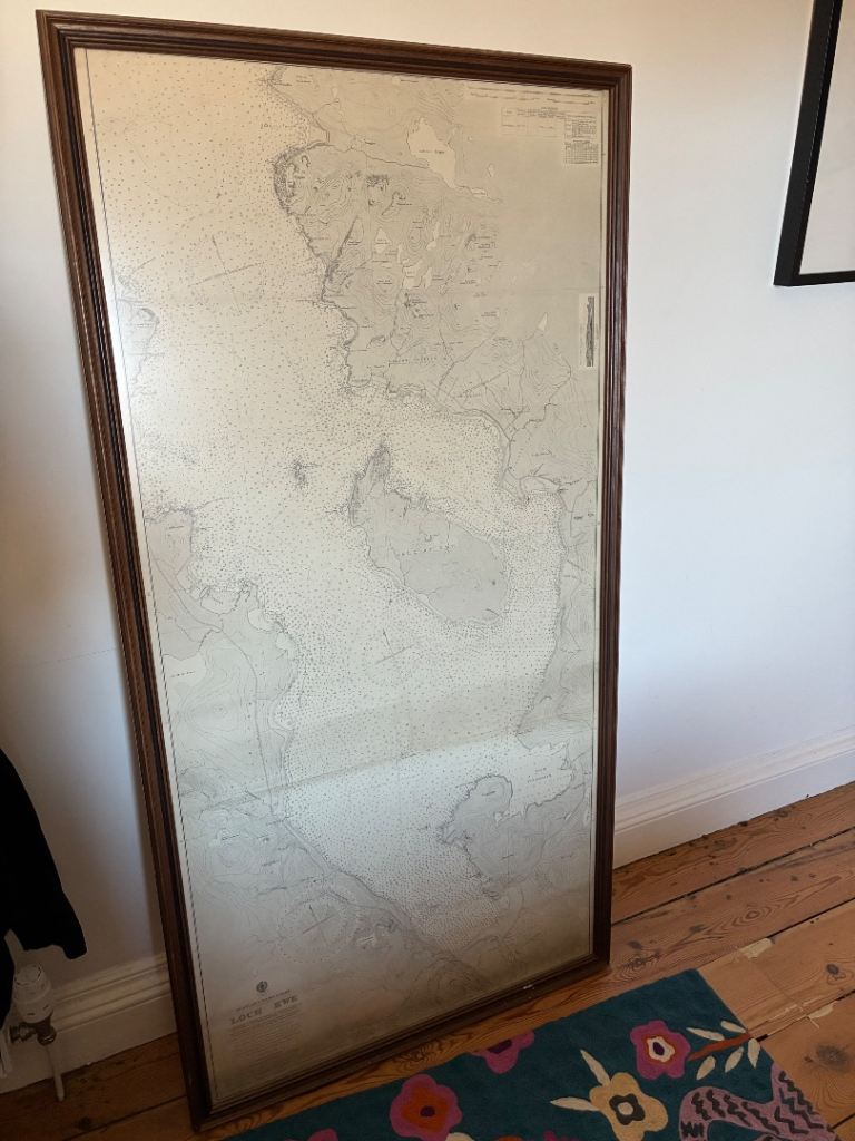 Large frame and map