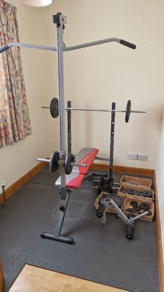 York Weight Bench and Weights