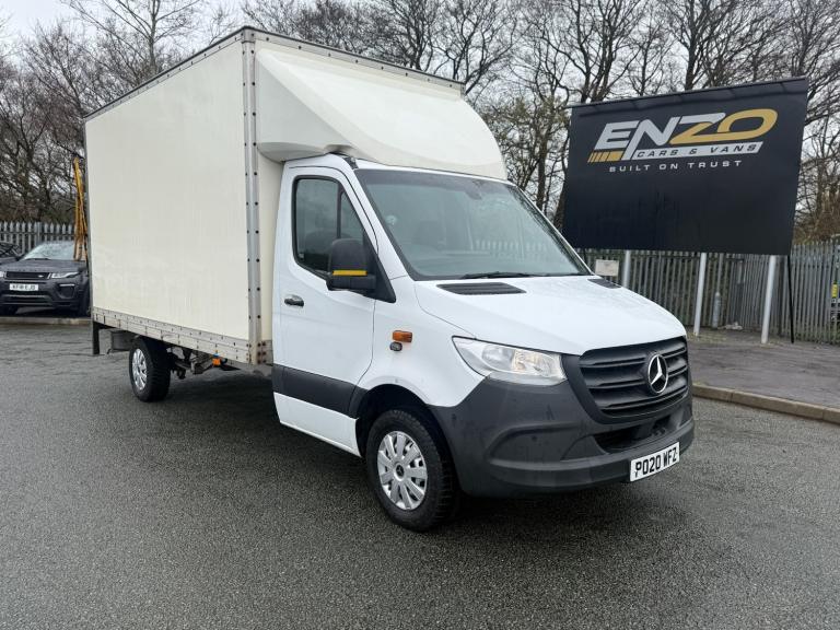 2020 20 REG MERCEDES-BENZ SPRINTER 314 2.1 DIESEL LUTON TAILLIFT AUTO LWB VAN