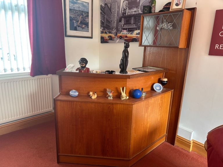 Vintage Mid-Century Style Corner Home Bar