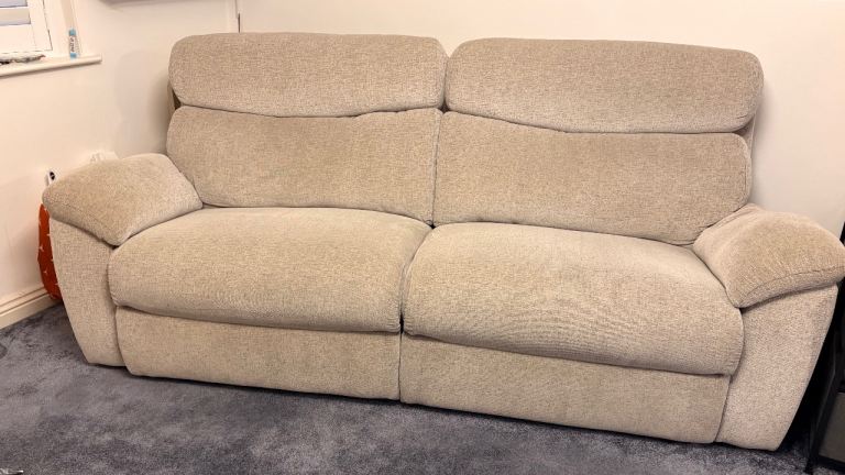 SCS cloud fabric power recliner sofa