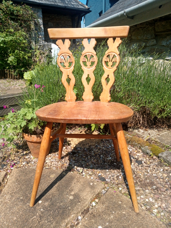 Ercol Mid Century Fleur De Lys Chair