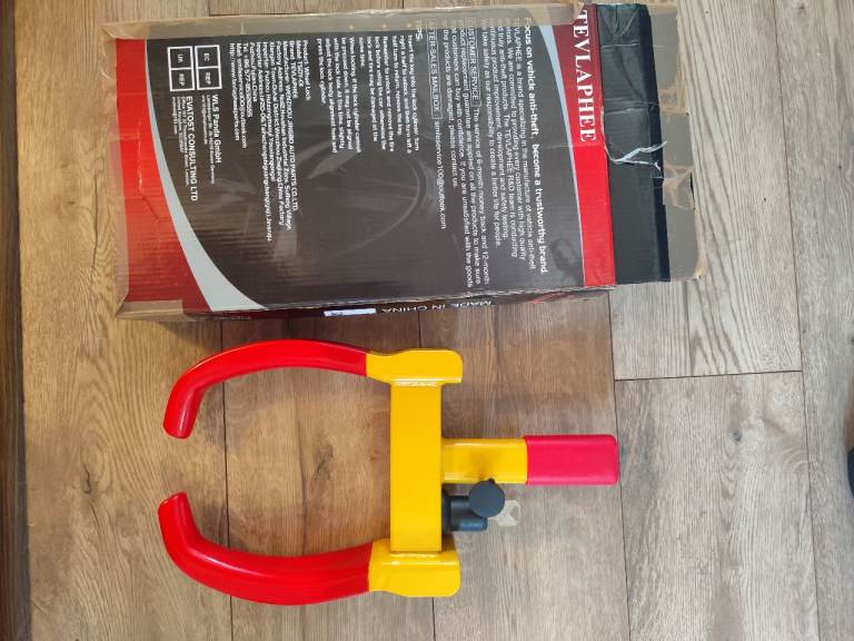 New Tevlaphee Wheel Clamp Lock Heavy Duty Anti-Theft,