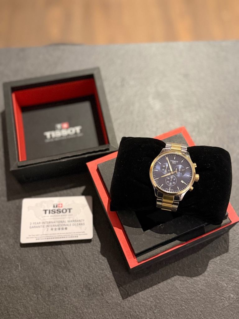 Tissot Chrono XL Classic Men's Watch 45mm Blue Dial Two Tone
