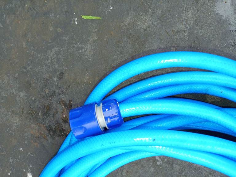 Truma water mains connection hose for touring caravan.