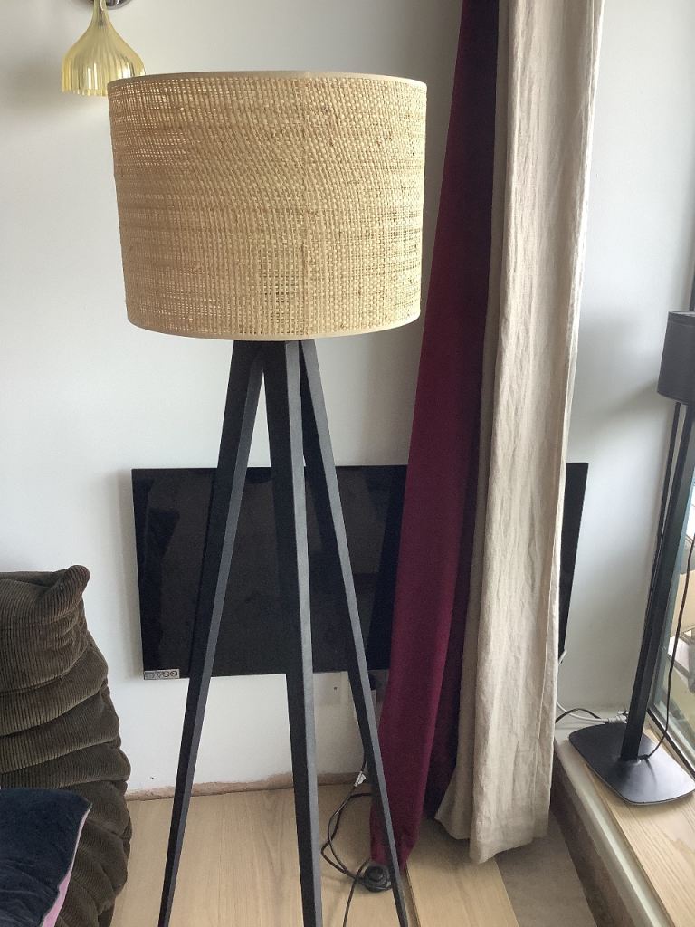 Tripod metal light from Habitat. 