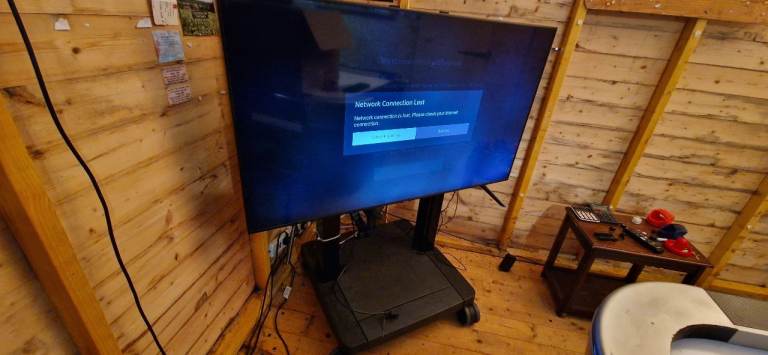 55 inch Samsung TV with stand 