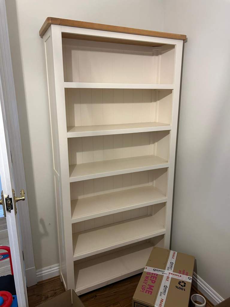 Cotswold Co cream bookcase 