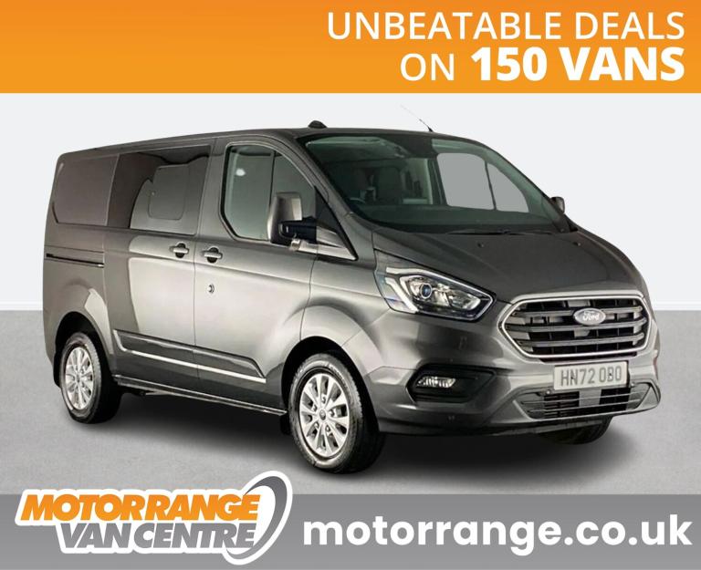 2022 Ford Transit Custom 2.0 EcoBlue 130ps Low Roof D/Cab Limited Van Panel Van DIESEL Manual