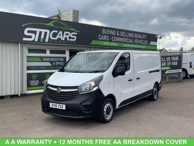 2016 Vauxhall Vivaro 2900 1.6CDTI 90PS H1 Van PANEL VAN DIESEL Manual