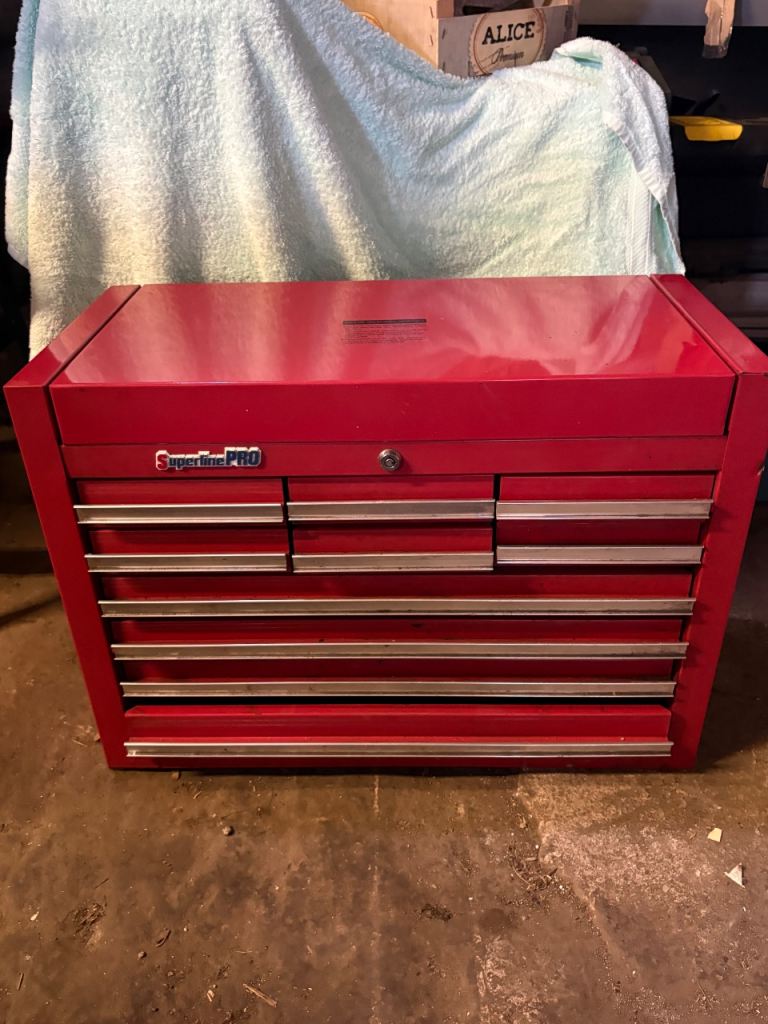 Superline Pro Chest Toolbox Metal Tool Box