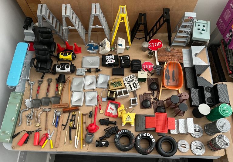 WWE Wrestling Accessories - priced between £1 and £10 per item