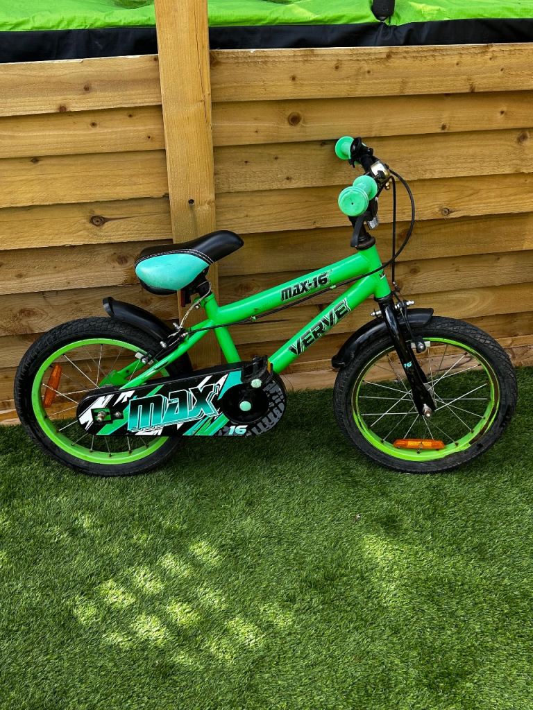 Verve Max16, child’s bicycle green with 16inch wheels