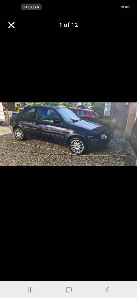 Volkswagen, GOLF, Convertible, 2002, Manual, 1984 (cc), 2 doors