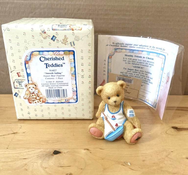 Cherished Teddies Bear "Smooth Sailing", Marine Bear, Boxed With Certificate