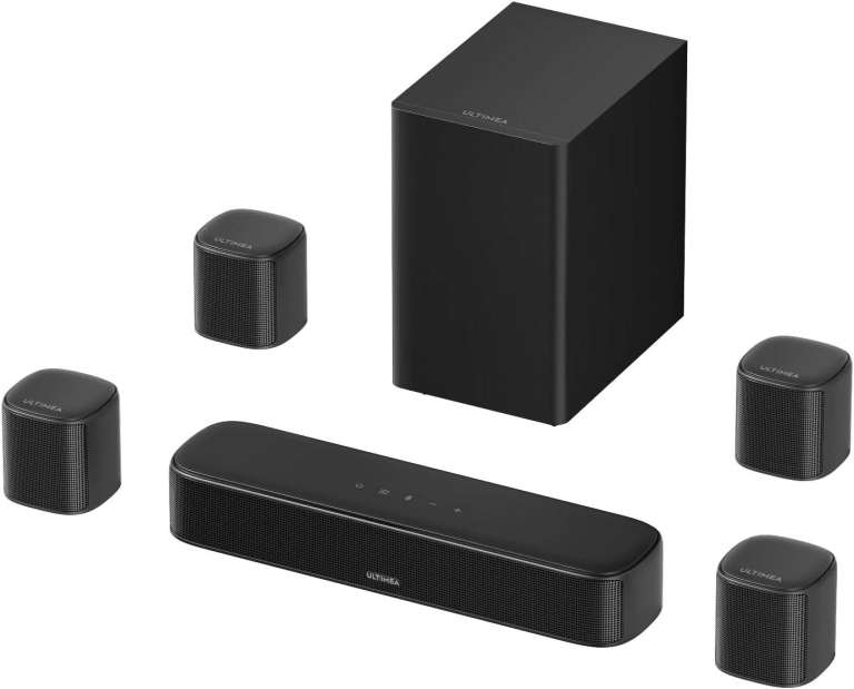 ULTIMEA Aura A40 Pro 7.1 Surround-Sound System - Soundbar, Subwoofer, 4 Speakers, New/Boxed/Sealed