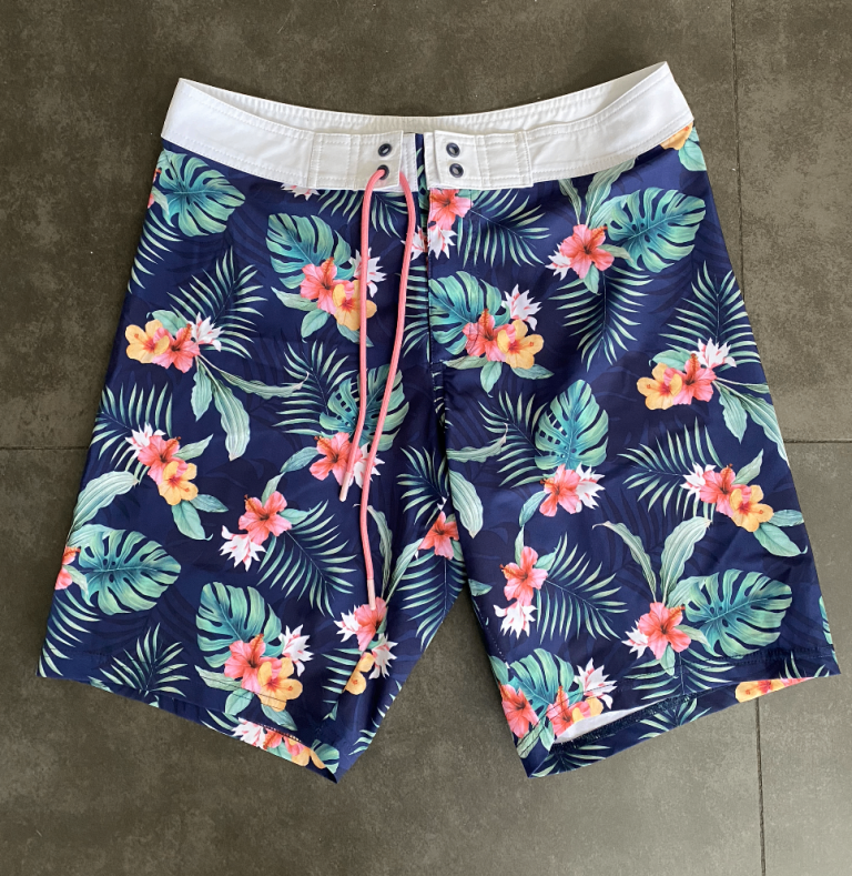 Animal knee length beach shorts