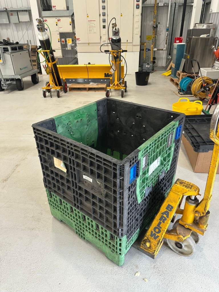 FREE- heavy duty collapsible plastic packaging crate