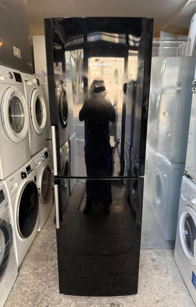 image for Hotpoint Frost Free Black Colour Freestanding Fridge Freezer With Free Delivery 🚚 