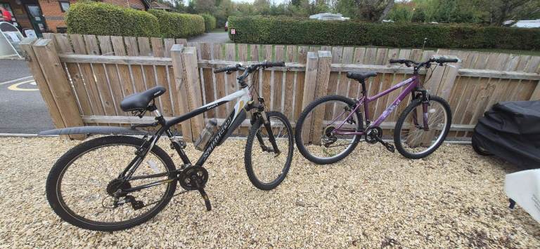 Two mountain bikes 