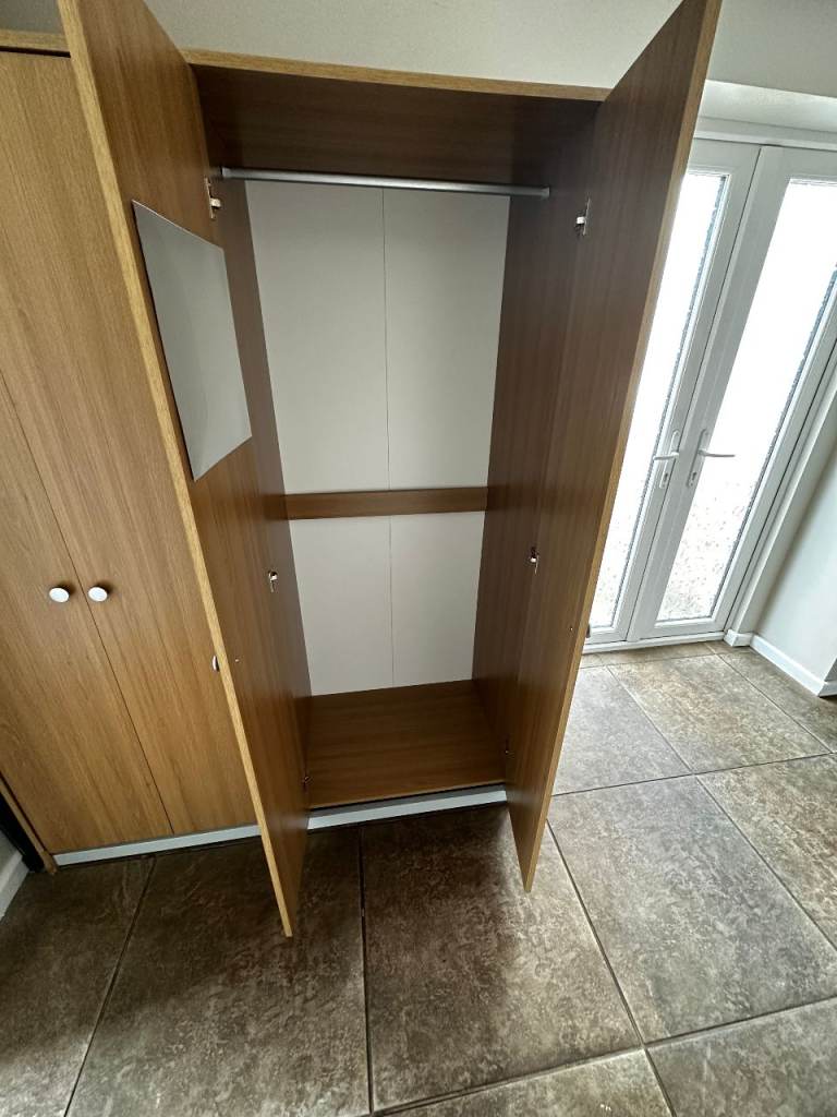 2 Wardrobes with Hanging Rail – Good Condition