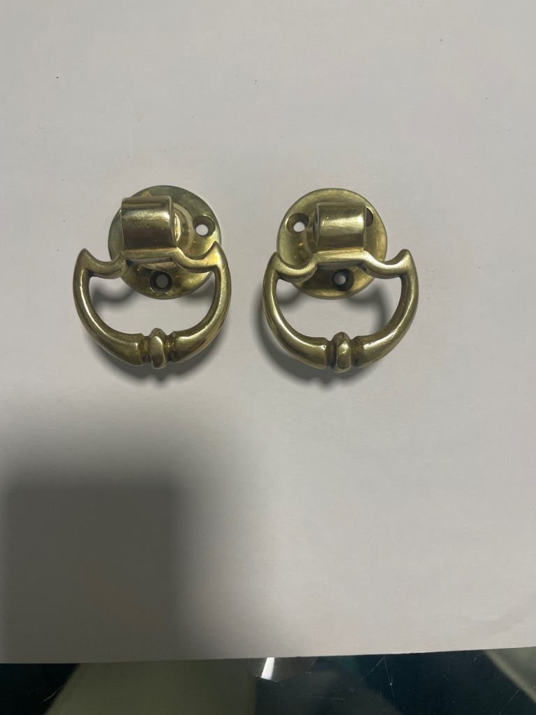 Solid brass kitchen door handles 