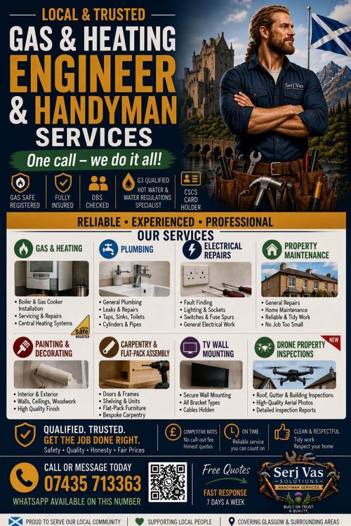Reliable Multi-Skilled Handyman Available – Electrical, Plumbing, General Repairs & Small Removals