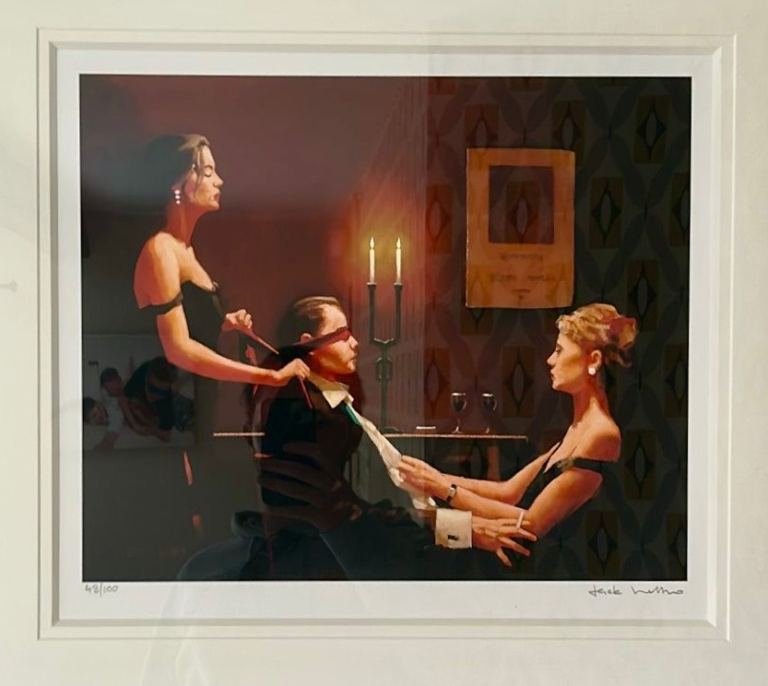 Jack Vettriano - Wicked Games - Signed Limited edition 48/100 Framed Print