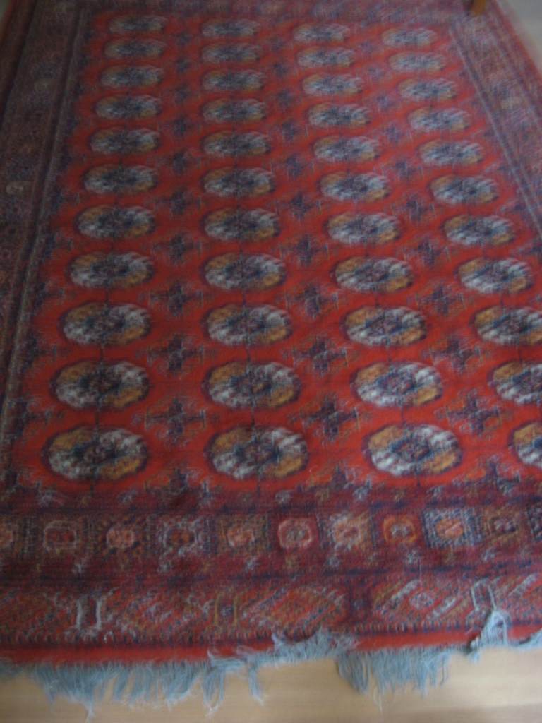Genuine Bokhara red traditional design Woolen Carpet  Rug  Hand knotted 