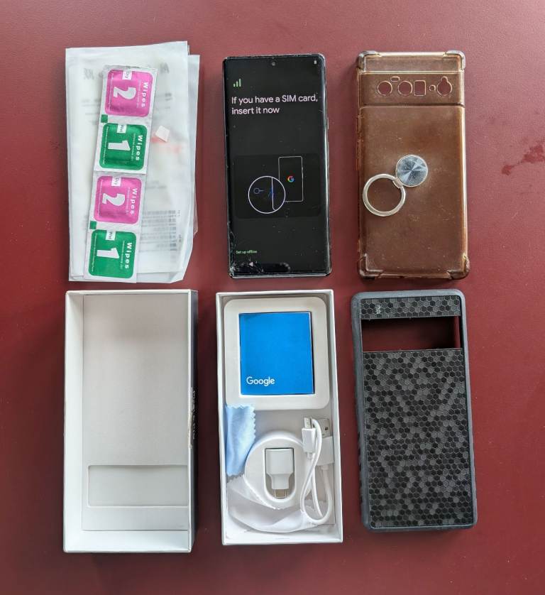 GOOGLE PIXEL 6 PRO 256GB - Stormy Black Unlocked phone android smart boxed mobile