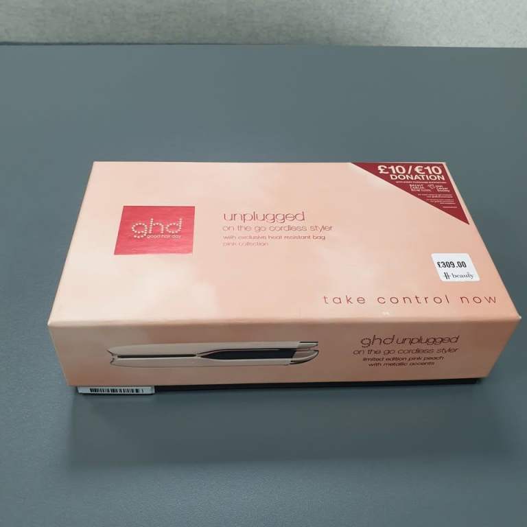 New Ghd Unplugged Limited Edition cordless hair straightener in Pink Peach